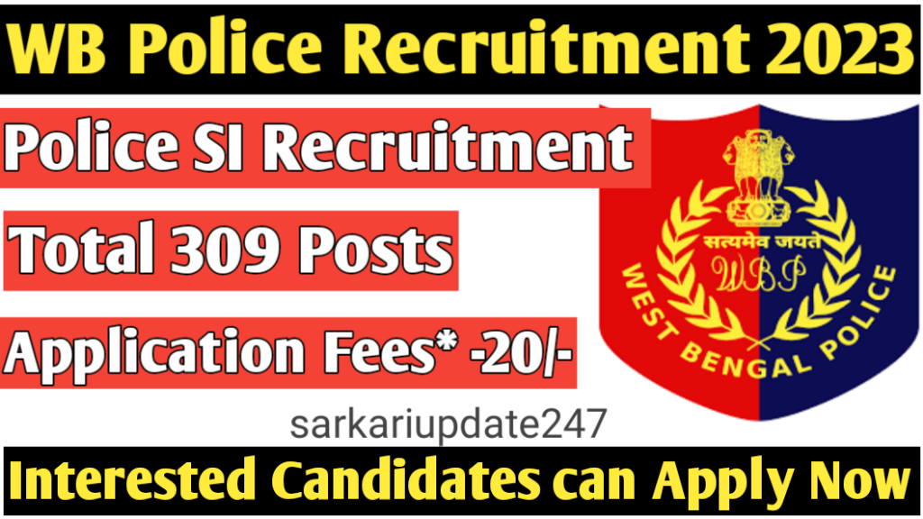 WB Police Recruitment 2023