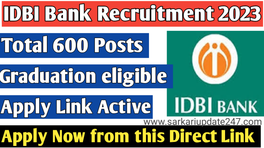 IDBI recruitment 2023