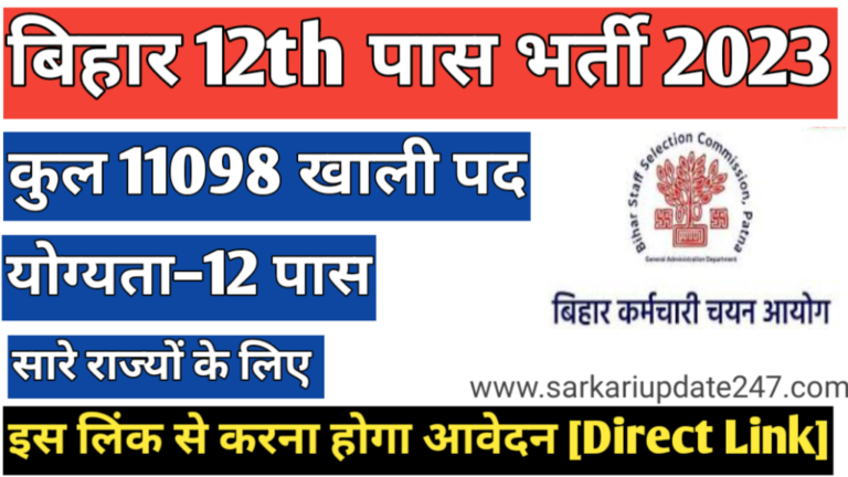 Bihar Inter Level Vacancy 2023